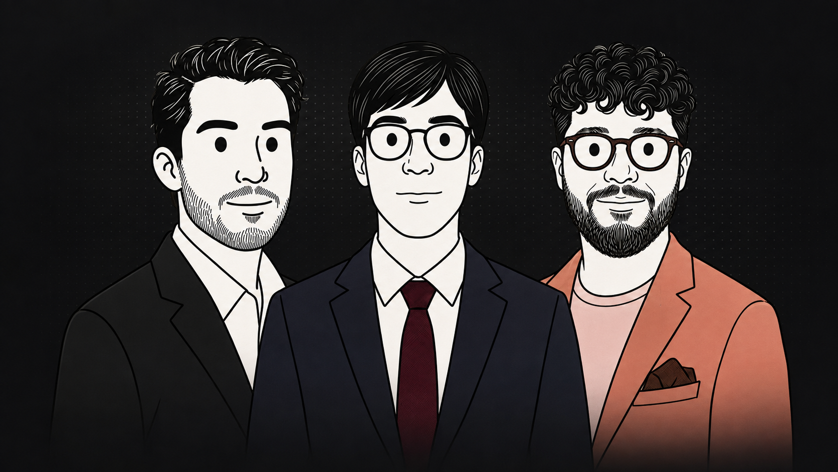 Ilustración de los fundadores de NODE
